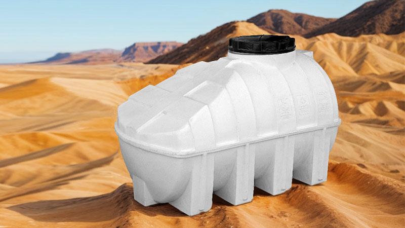 مخزن پلی‌اتیلن افقی|  انتخابی هوشمند برای ذخیره‌سازی مطمئن آب و مایعات