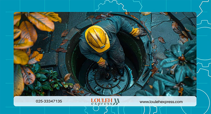 لایروبی و لجن کشی منهول فاضلاب