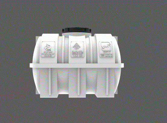 مخزن افقی پلی اتیلنی 200 لیتری سه لایه