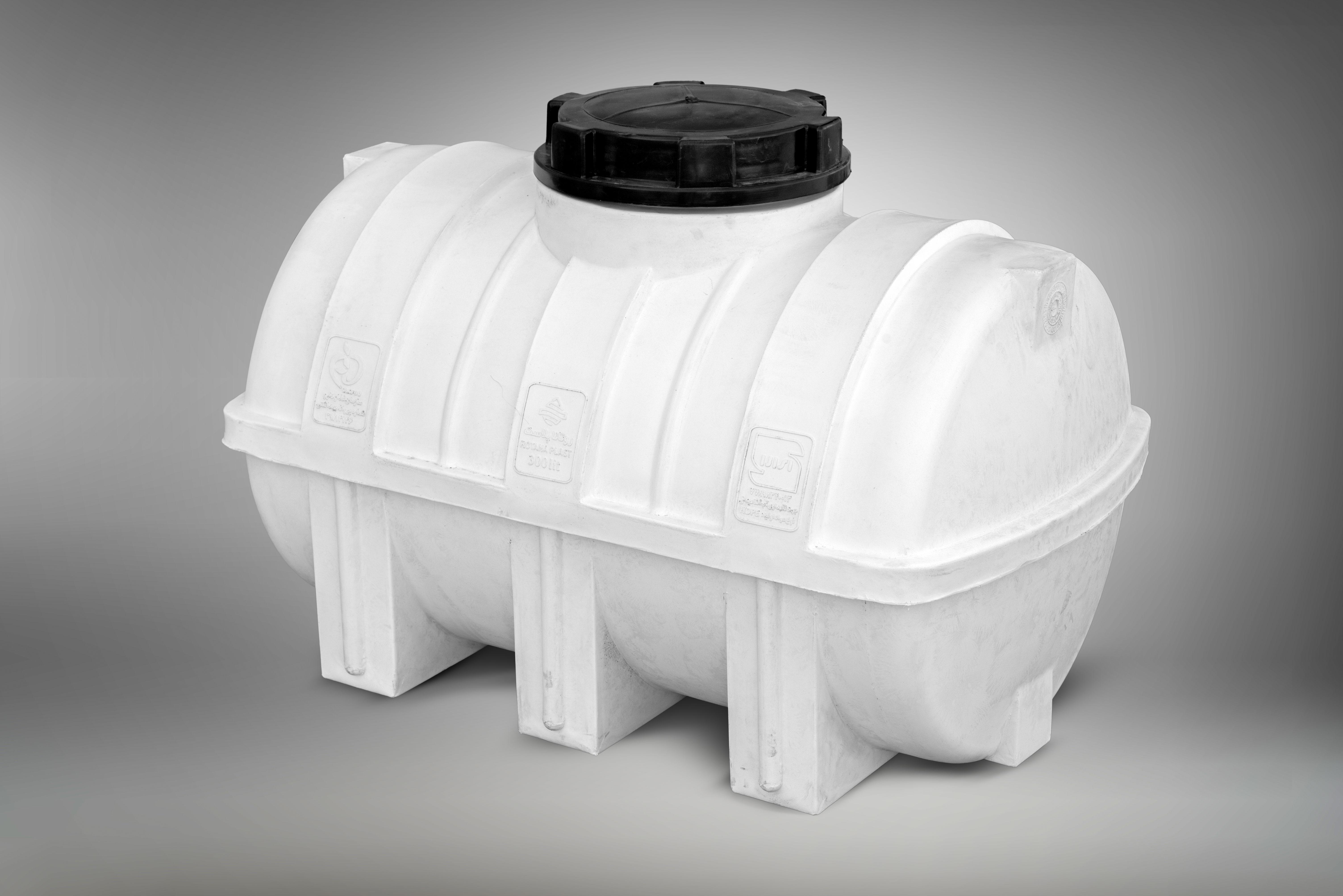 مخزن افقی پلی اتیلنی 300 لیتری سه لایه