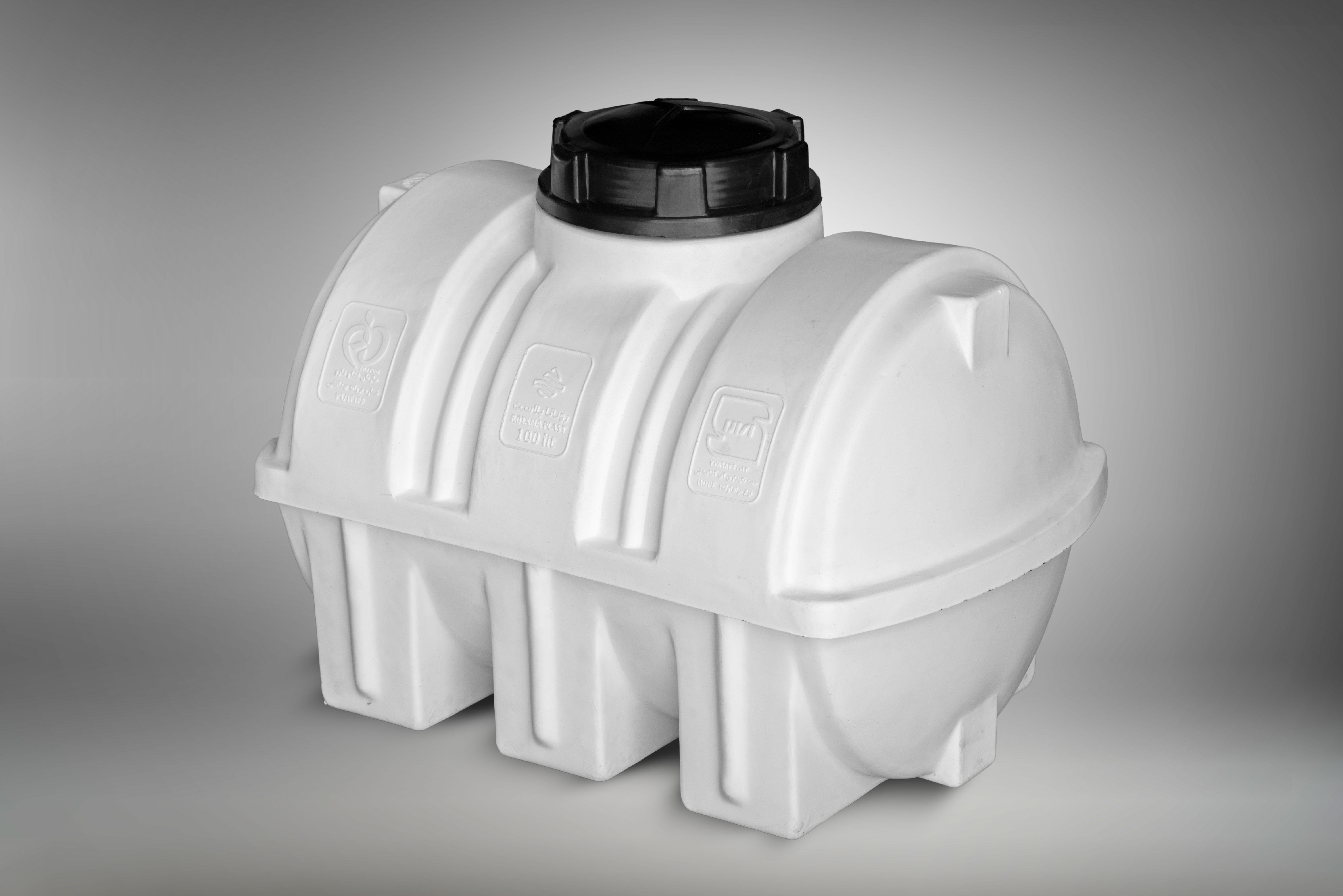 مخزن افقی پلی اتیلنی 100 لیتری سه لایه